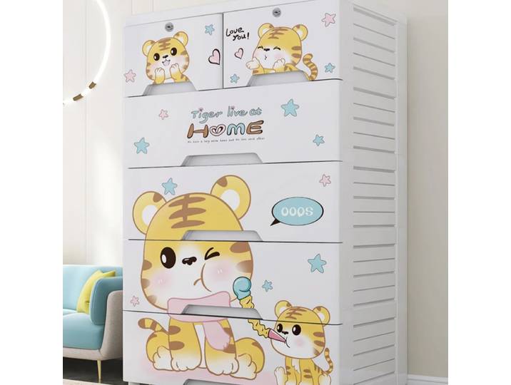 Armoire de rangement MELStorage, Psychà snacks pour le salon, armoire pour enfants, évaluation pour bébé, rangement ménager en plastique, égouts de proximité 125