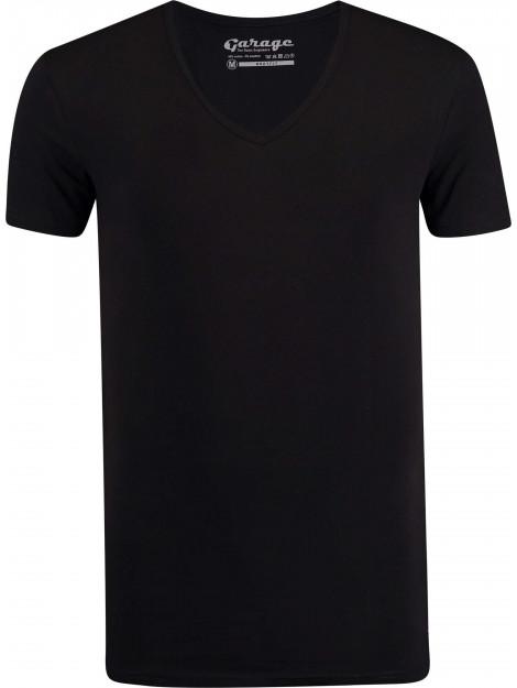 Garage Basis t-shirt diepe v-hals bodyfit