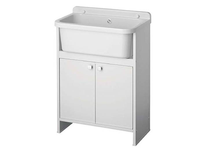 Set Ausgussbecken mit Unterschrank Waschbecken Waschtrog Spülbecken