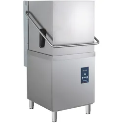 GastroHero Haubenspülmaschine PROFI 54 SLE 50x50 cm 400V mit Enthärter, Dosierer & Ablaufpumpe 65 Körbe/h