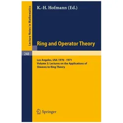 Tulane University Ring and Operator Theory Year, 1970-1971, Fachbücher