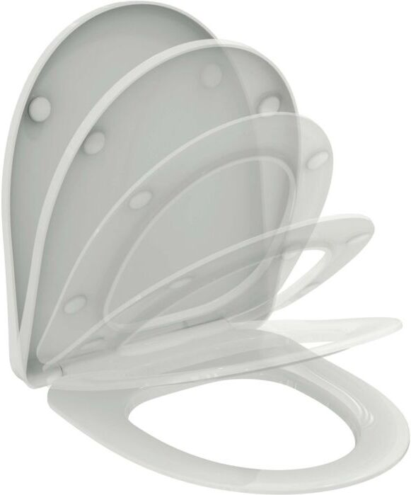 Ideal Standard life A WC-Sitz T467701 Softclosing, 36,5 x 44,5 x 5 cm, Wrapover Sitz, Weiß Glänzend