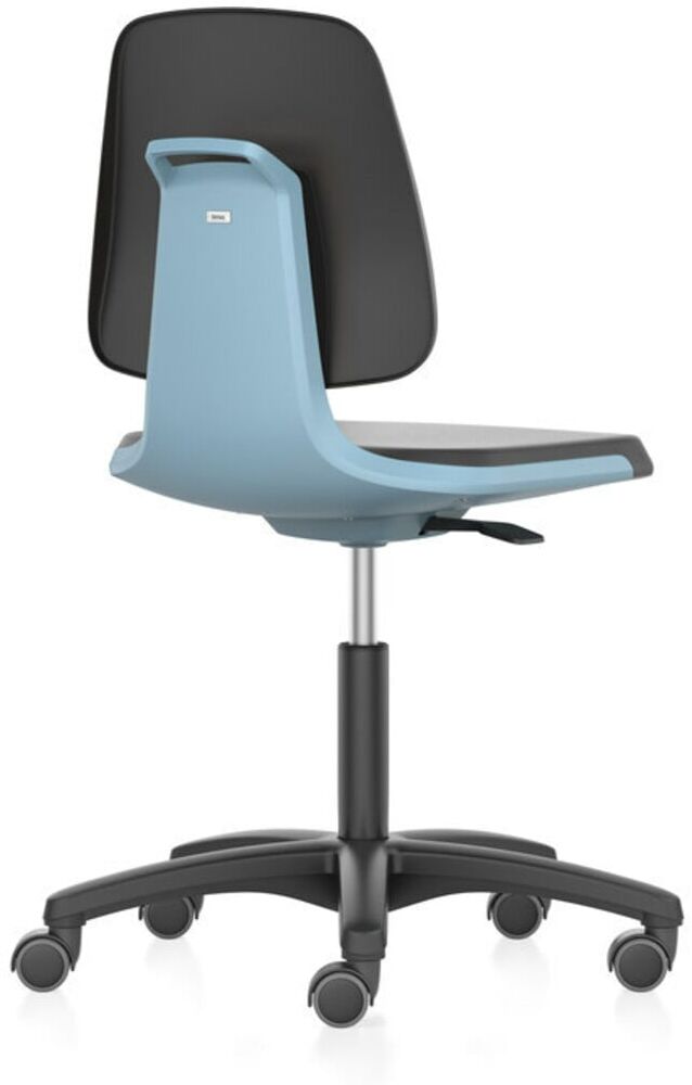 bimos Arbeitsdrehstuhl Labsit m.Rl.Sitzschale blau Integralschaum schwarz 450-650mm ; Interstuhl (9123-2000-3277)