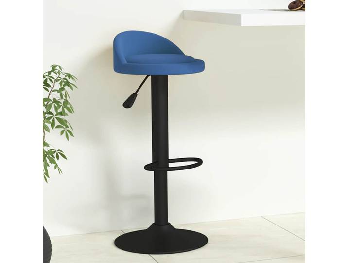 vidaXL Barhocker Blau Samt