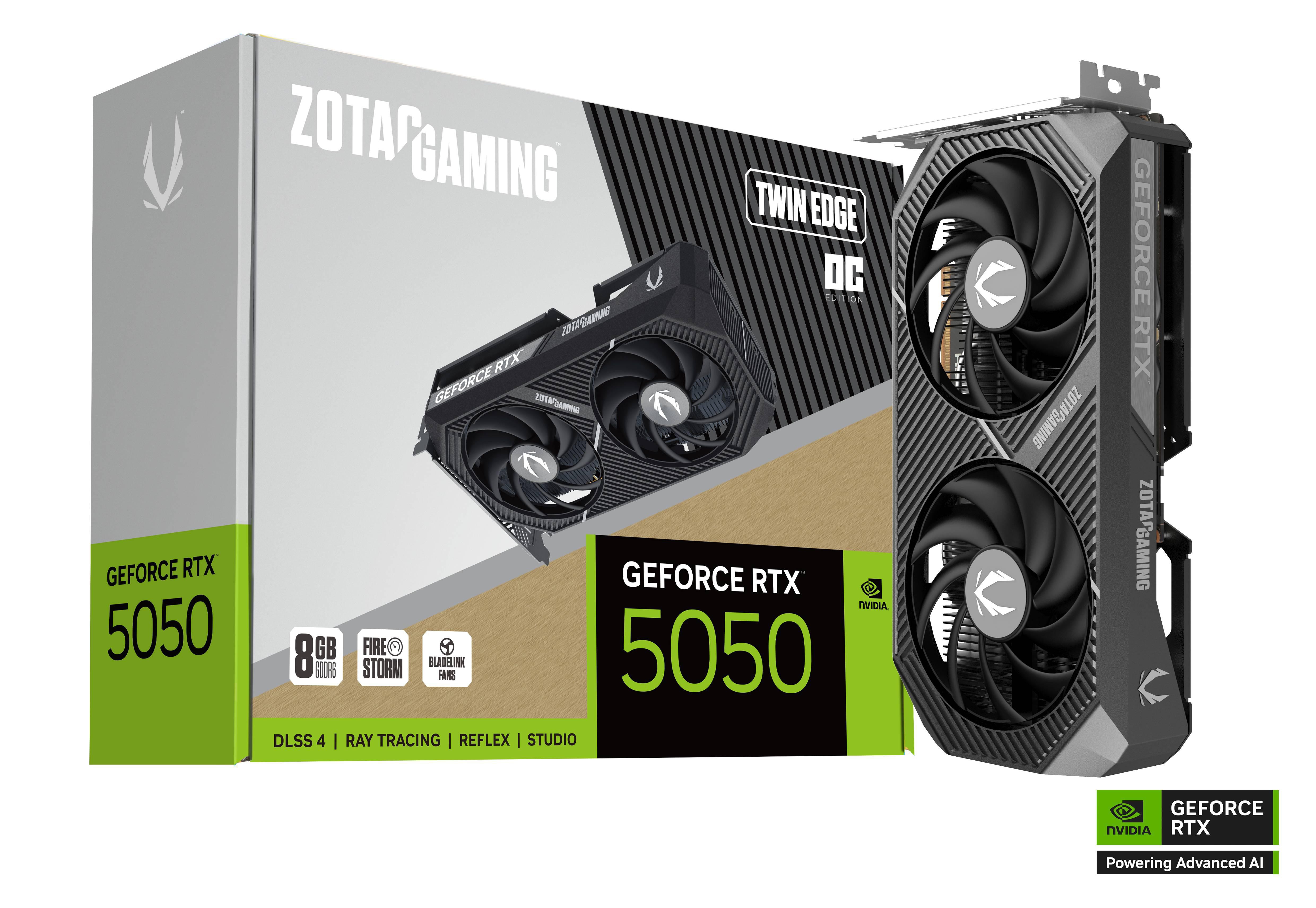 ZOTAC GAMING GeForce RTX 5050 Twin Edge OC Grafikkarte 8 GB
