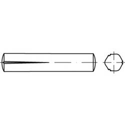 TOOLCRAFT TO-5438868 Paßkerbstift 10 mm Stahl 25 St.