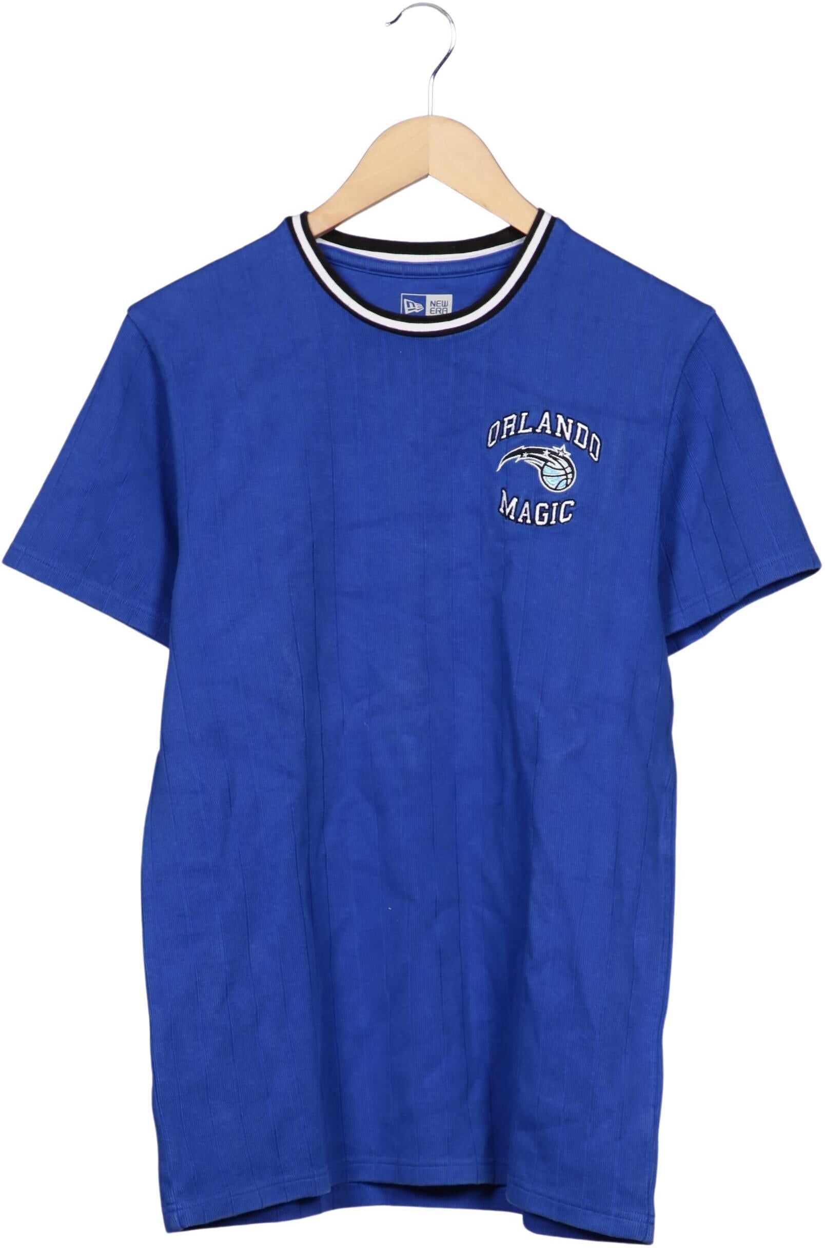 New Era Herren Pullover, Blau, Gr. M, Baumwolle - Second Hand