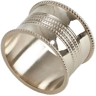 Saro Lifestyle Vintage Style Napkin Rings With Dotted Design (Set of 4)