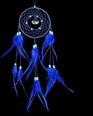 Inspired Deals Handwoven Dream Catcher Wall Hanging For Boho Home Decor Car Hanging Ornament blue