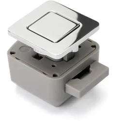 Confurn R-EVOLUTION Push Lock Schließsystem eckig chrom glänzend galvanisiert