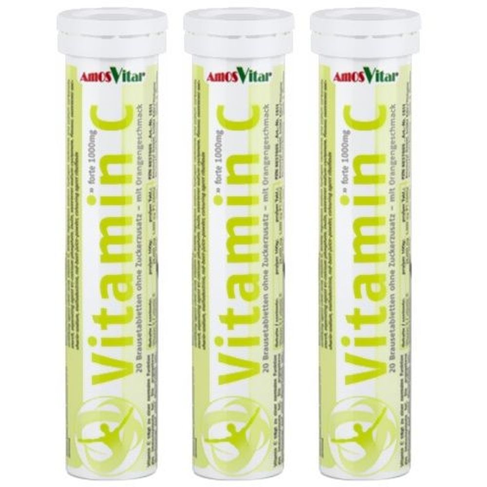 Vitamin C 1000 mg AmosVital Brausetabletten 3x 3x20 St
