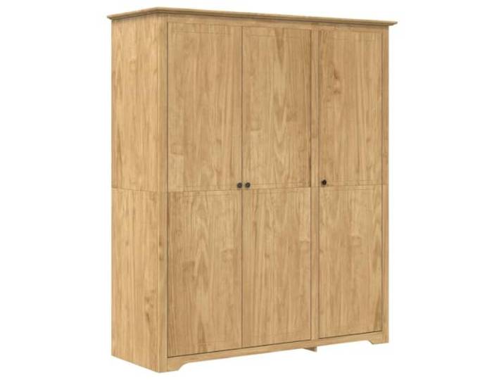 HKQWPBF Kleiderschrank BODO Honigbraun 146 x 53,5 x 173 cm Holzwerkstoff,rechteckiges Design,Innenbereich,Stauraum für Kleidung,leicht zu reinigen,Montage mit zwei Personen