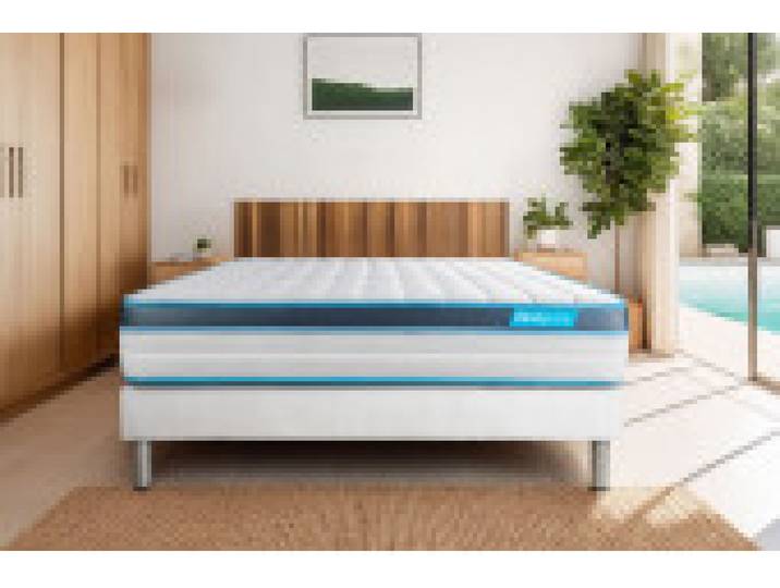 Prestige Literie - Matelas Ressorts ensachés et mémoire de forme 140 x 200 - Confort : Ferme - Exclusive