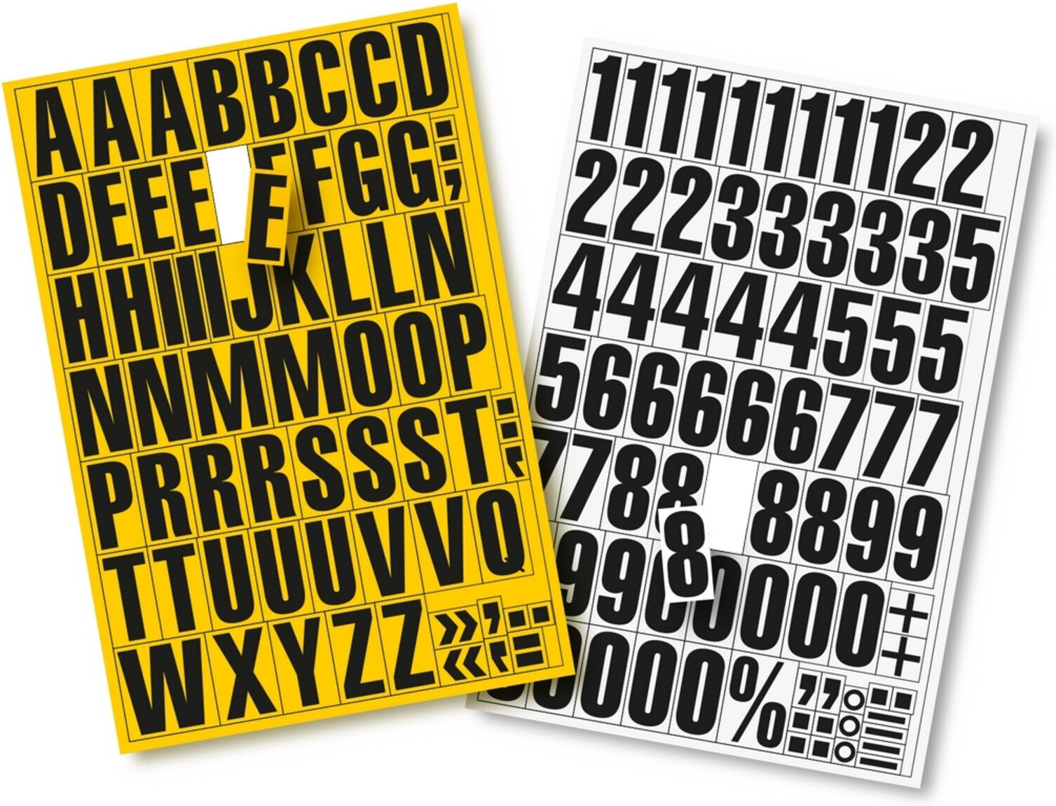 Eichner Magnetische Buchstaben A-Z Größe 43 mm schwarz weiß (9218-03031)