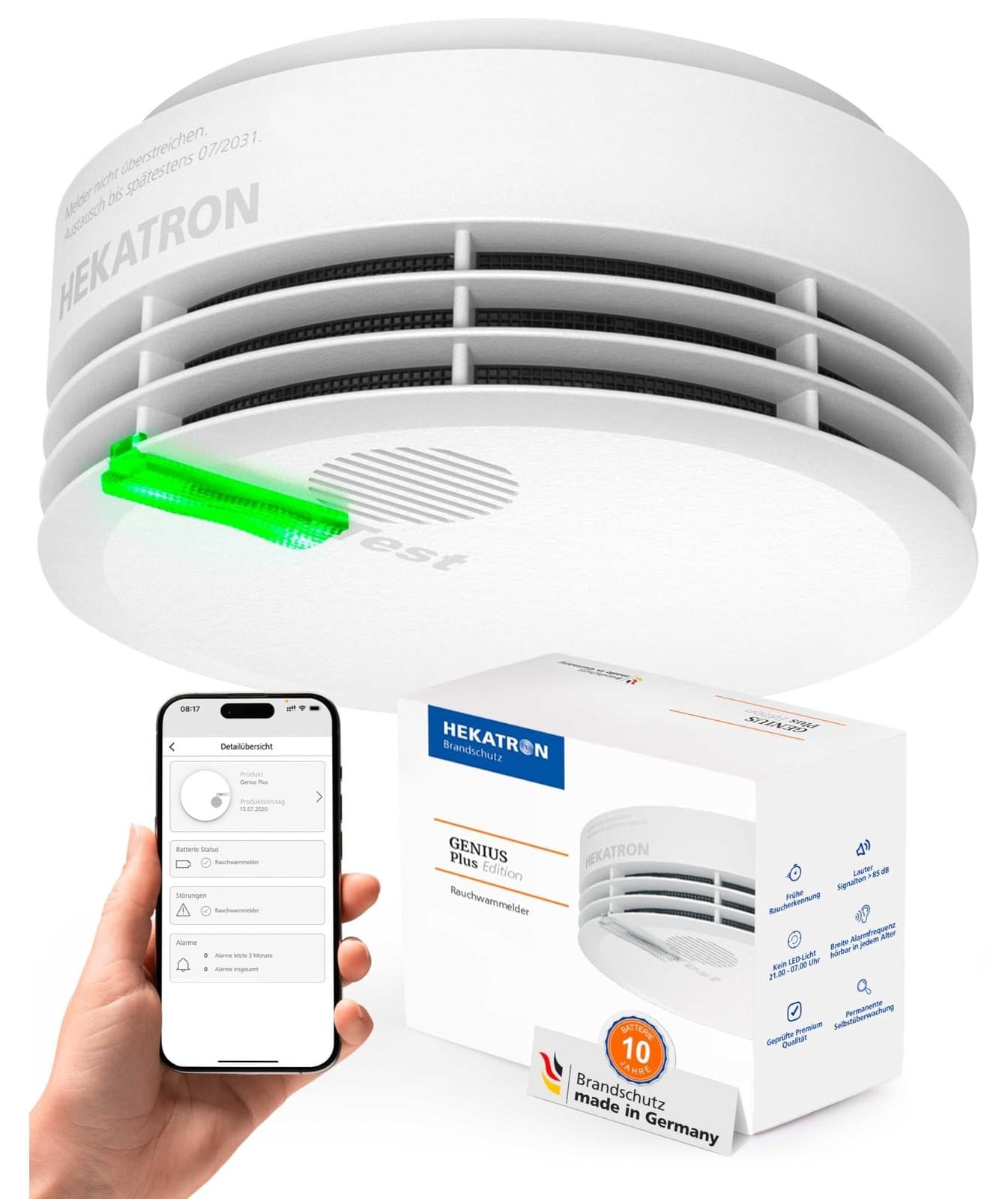 Hekatron Genius Plus rookmelder met app