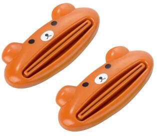 Uplift Picks Cute Animal Toothpaste Tube Squeezer And Rolling Holder bear (2 Pcs)