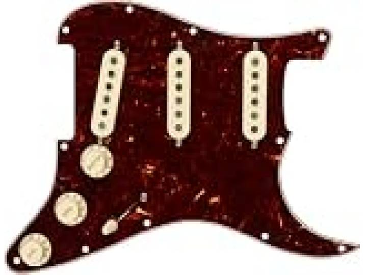 Fender Tex-Mex Pickguard Stratocaster Pré-Câblé S/S/S 11 Trous Tortoise