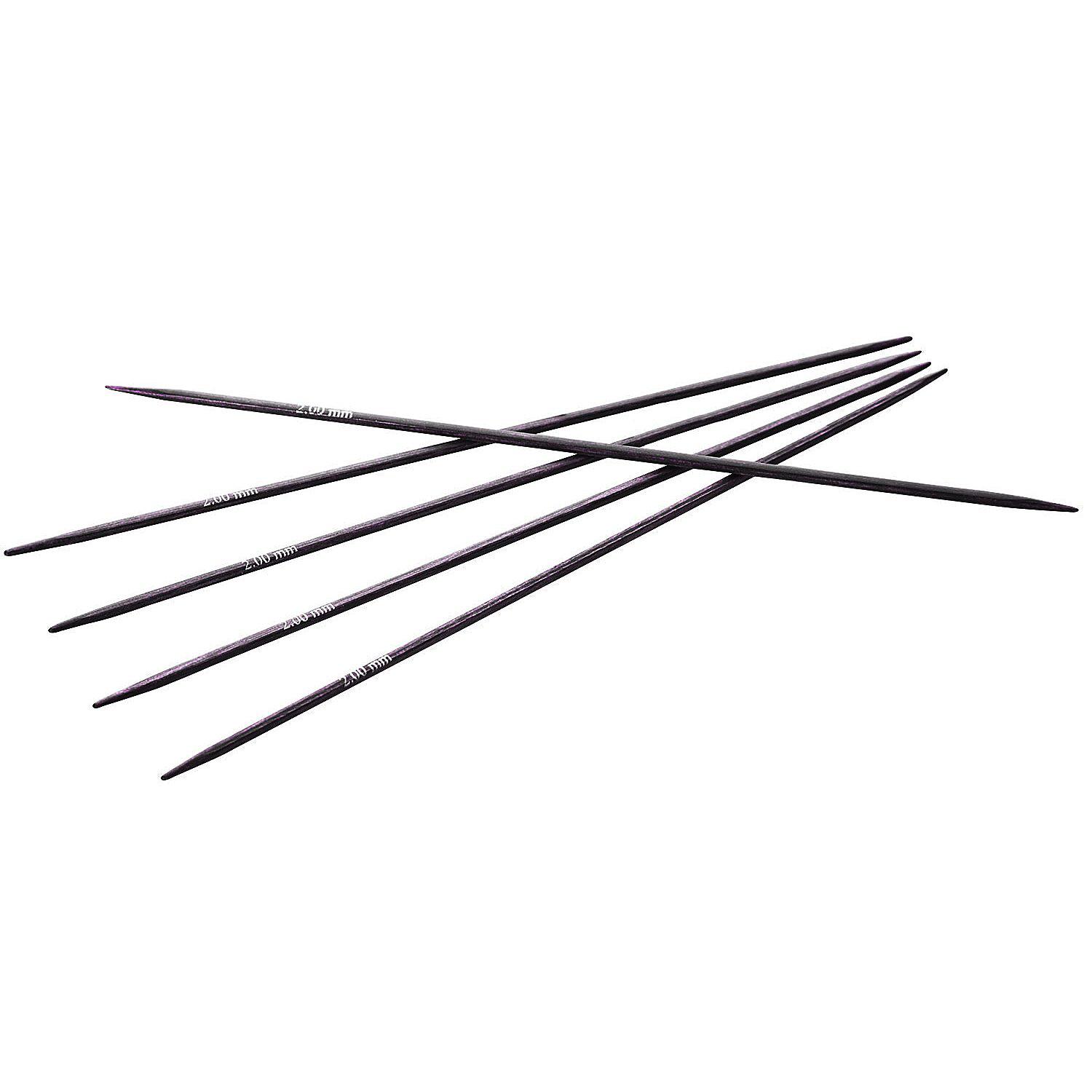 KnitPro Strumpfstricknadeln "Cubics", quadratisch, Birkenholz, 15 cm