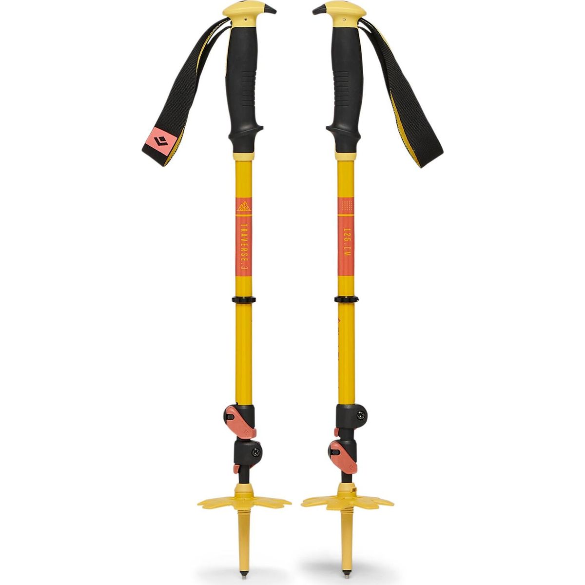 Black Diamond Traverse 3 Ski Poles sulphur green (3059) 140 BD11161230591401