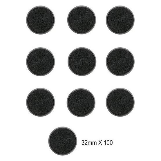 Games Workshop Citadel: x100 32mm Round Bases (Kunststoff) (34365492)