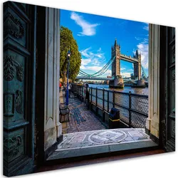 WANDBILD ansicht der tower bridge