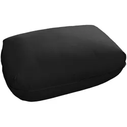 HOCKER DAVITO Schwarz Leder