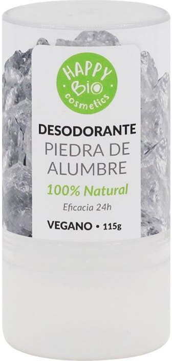 Happy Bio Cosmetics Desodorante Piedra de Alumbre 115 g