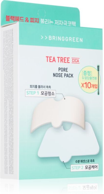 BRINGGREEN Tea Tree Cica Pore Nose Strip patches for problem skin for the nose 5 pc