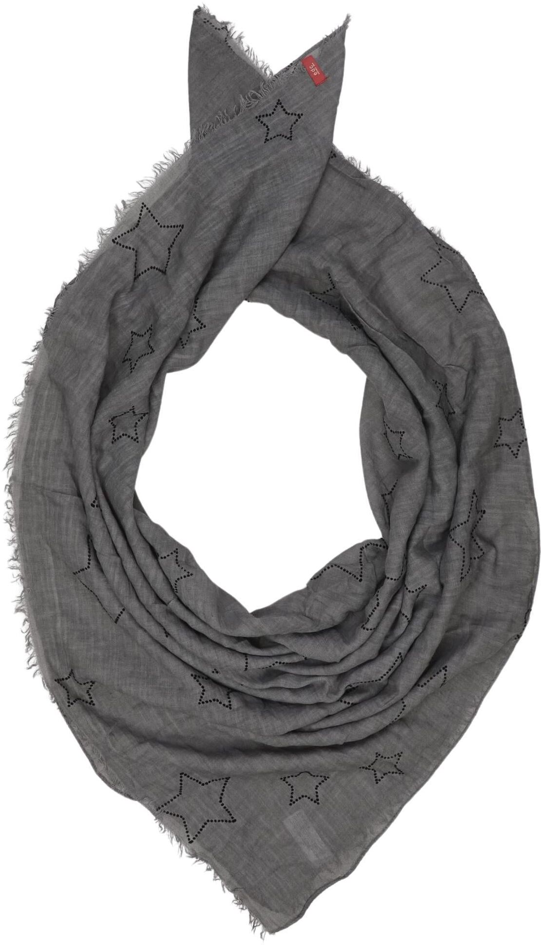 Esprit Damen Schal oder Tuch, Grau, Baumwolle - Second Hand