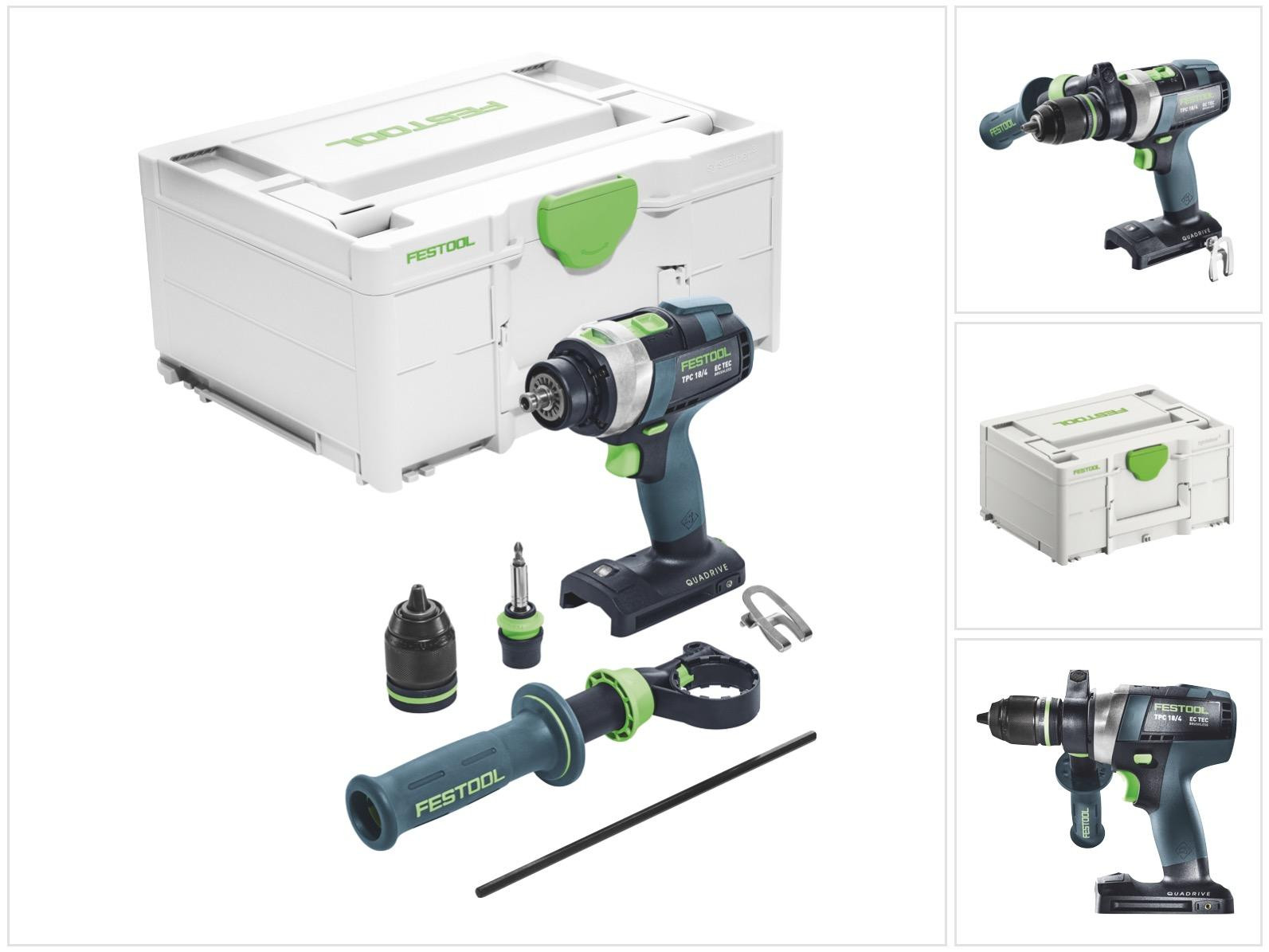 Festool TPC 18/4-Basic accu-slagboormachine 18 V 75 Nm Brushless met Systainer