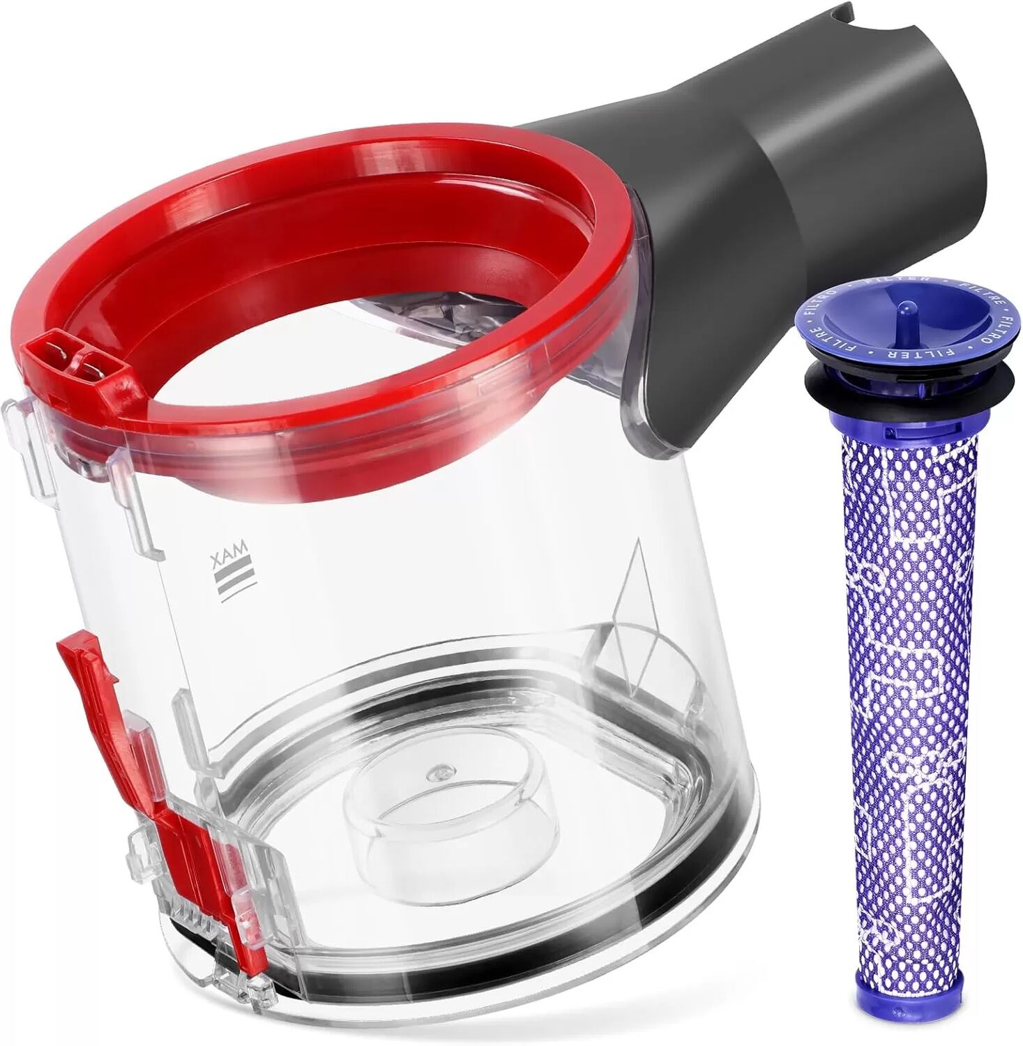 INF Conteneur de bac à poussière Dyson V8 avec remplacement de filtre