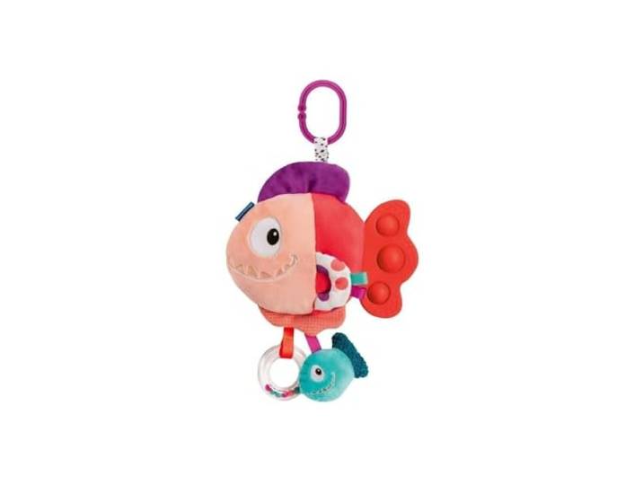 Ravensburger Play+ - Rode Piranha Pop-it knuffel - Pop it Baby vanaf de geboorte - Knuffel voor zintuiglijke activiteit - 34015