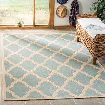 SAFAVIEH Linden Adamantini Trellis Indoor/ Outdoor Patio Backyard Rug