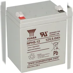 Yuasa NPH5-12 High-Rate AGM-Bleiakku 12V 5Ah – Faston F2 6,3mm