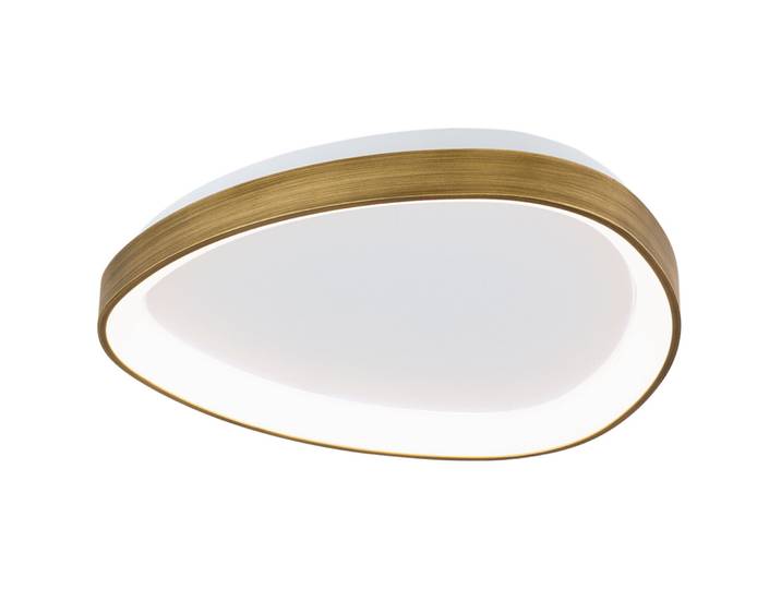 Deckenlampe Charlie Altmessing Aluminium - Lichtfarbe: Warmweiss