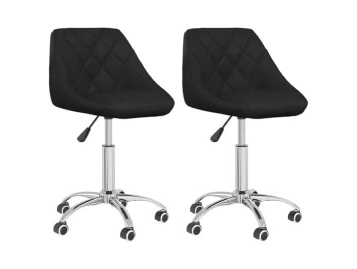 Fisinber Esszimmerstühle 2er Set Drehbar Höhenverstellbar mit Rollen Stufenlose Höhenanpassung und leise Rollen für flexible Bewegung im Arbeitszimmer, in der Küche oder am Esstisch.