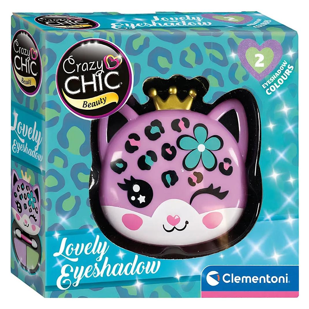 Clementoni 18822 Crazy Chic - Lovely Eyeshadow: Leopard - Lidschatten-Make-up, sicher und hypoallerg (18822)