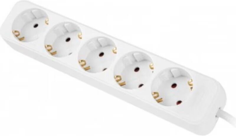 Lanberg Regleta 5 Tomas Schuko Blanca 3m Talla Única Unisex