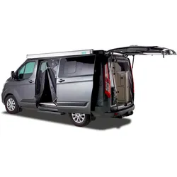 Mayr Van Schiebetürenmoskitonetz mit Reißverschluss geeignet für Custom (2012 - 2023) mit Maschenweite Standard für Fahrerseite links