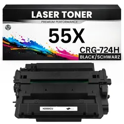XXL Toner kompatibel für HP CE255X / CRG-724H(55X) LaserJet P3011 LaserJet Enterprise P3015d/P3015Dn/P3015x/P3016 LaserJet Enterprise 500 MFP M525f/M525dn LaserJet Enterprise flow MFP M525c LaserJet