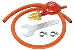 Calor 37mbar Propane Screw-On Regulator Kit – Spanner, 1m Hose & Clips