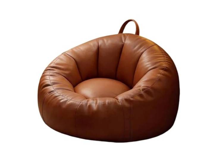 Xumh2024-3 Sitzsack Sitzsack-Stuhl, blumenförmige Einzelsitz-Liege for Wohnzimmer und Schlafzimmer(Bruin)