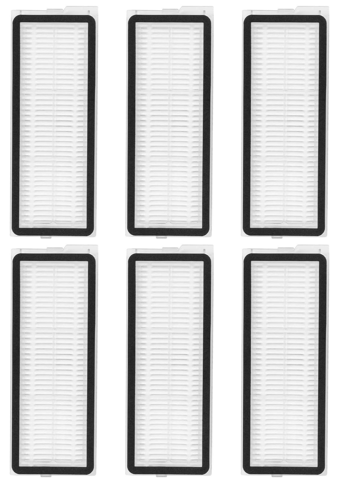 Dripio 6-delige set HEPA-reservefilters voor Roborock Q Revo MaxV/Pro