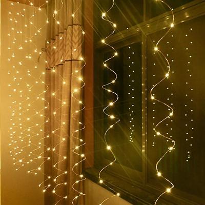 Uplift Picks 3M X 2M Waterproof USB LED Curtain Lights With Remote warm White remote Control 3m X 3m Usb