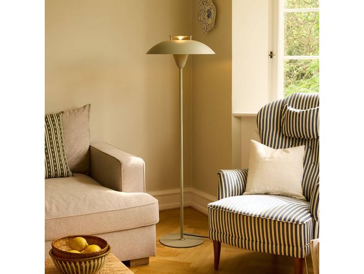STEPP Stehleuchte, creme, Höhe 140 cm, Metall - Halo Design - Wohnzimmer - Skandinavisch - Einflammig