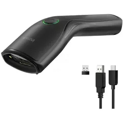 Inateck Nano 460 black (N6057) (1D-Barcodes, 2D-Barcodes, QR-Code), Barcode Scanner, Schwarz