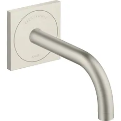 hansgrohe AXOR Uno Waschtischmischer, Elektronik, Unterputz, Ausladung 165mm, Netzbetrieb, 38119800, Farbe: Edelstahl-Optik