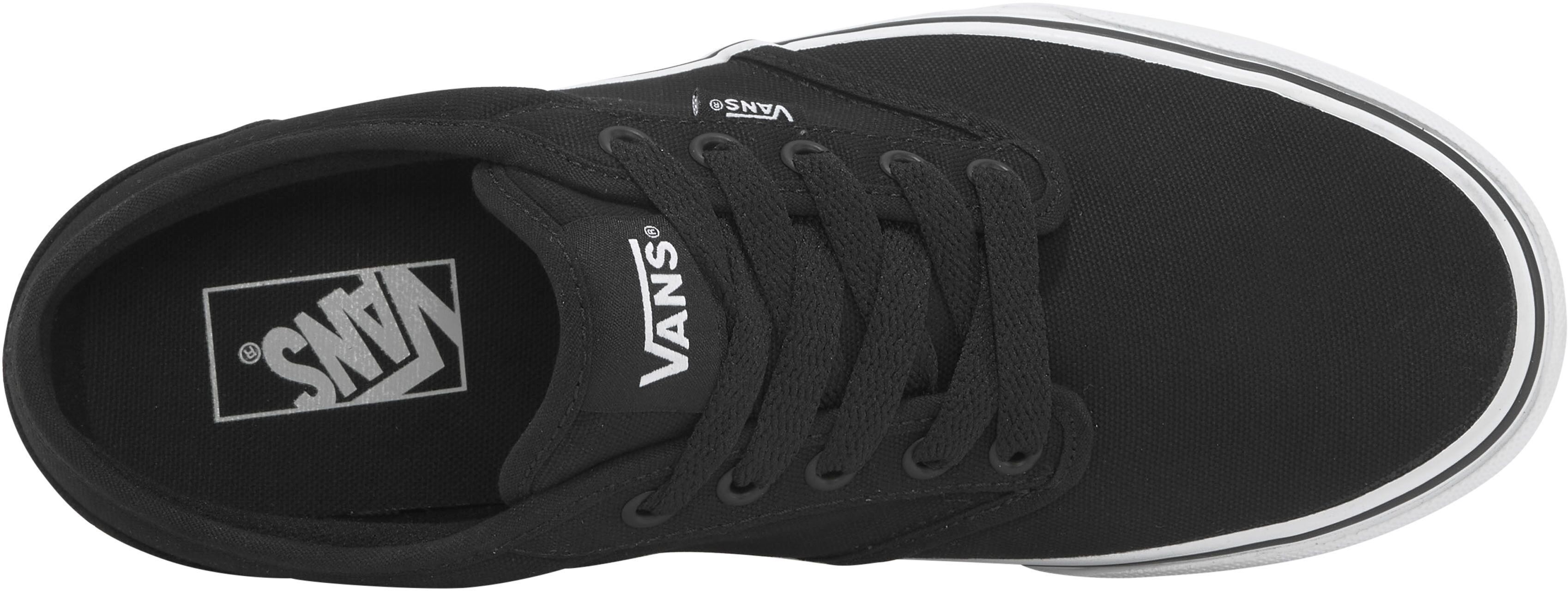 Sneaker VANS "Atwood", Herren, Gr. 41, schwarz-weiss (schwarz, weiß), Textil, Schuhe Sneaker, angelehnt an das Design vom Authentic schwarz, weiß 41