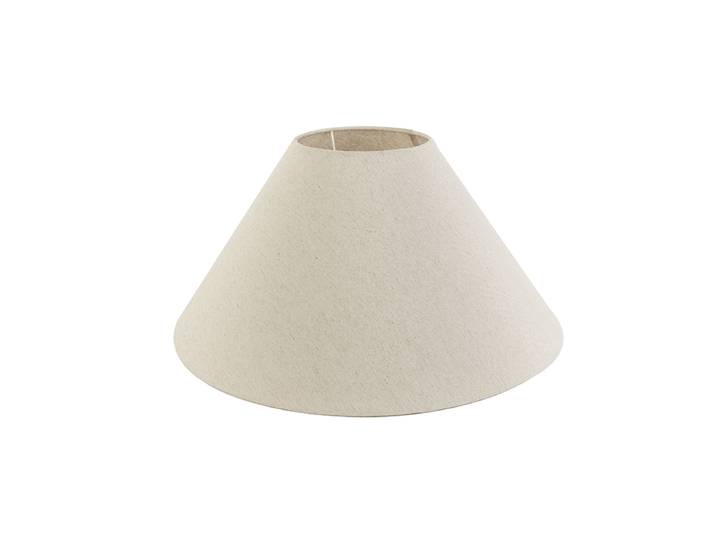 Stoffen lampenkap beige rond schuin 50/17,5/25