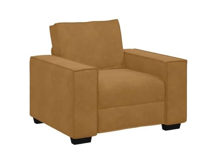 KUTYWEXFM Sessel Samt Braun Polstersofa Loungesessel 100x78x84 cm Weicher Samtbezug und breite Armlehnen sorgen für höchsten Komfort im Wohnzimmer, Gästezimmer oder Büro.